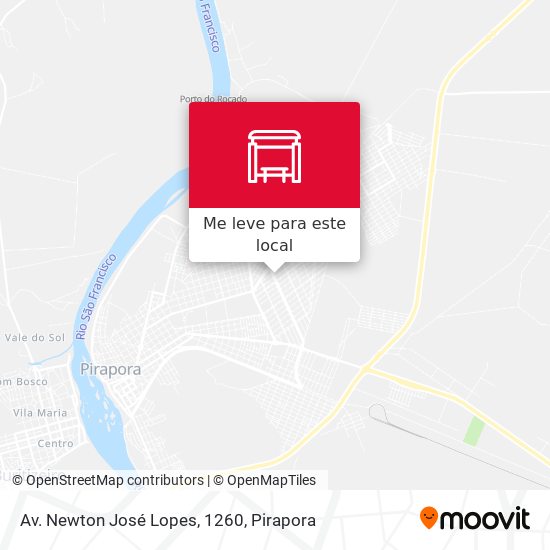 Av. Newton José Lopes, 1260 mapa