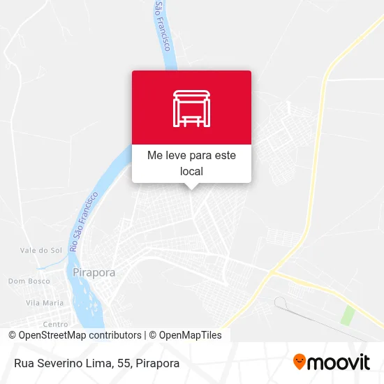Rua Severino Lima, 55 mapa