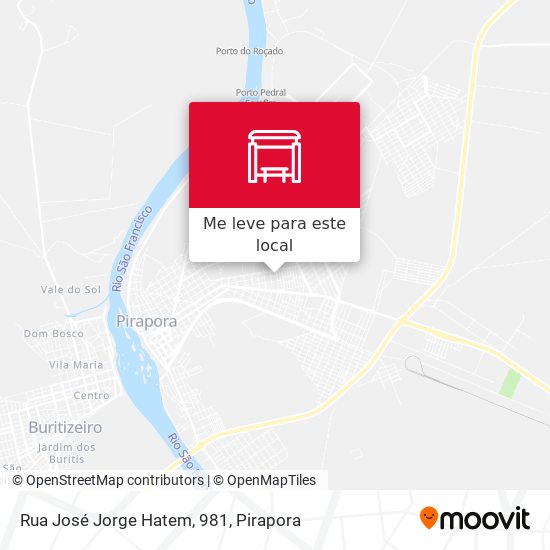 Rua José Jorge Hatem, 981 mapa