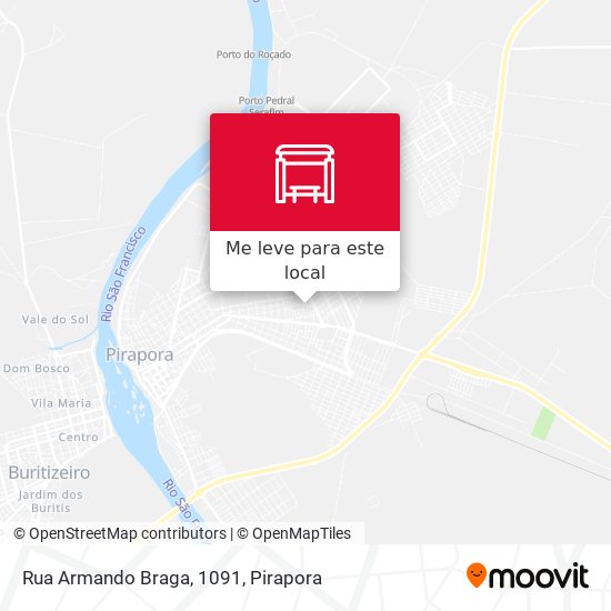 Rua Armando Braga, 1091 mapa