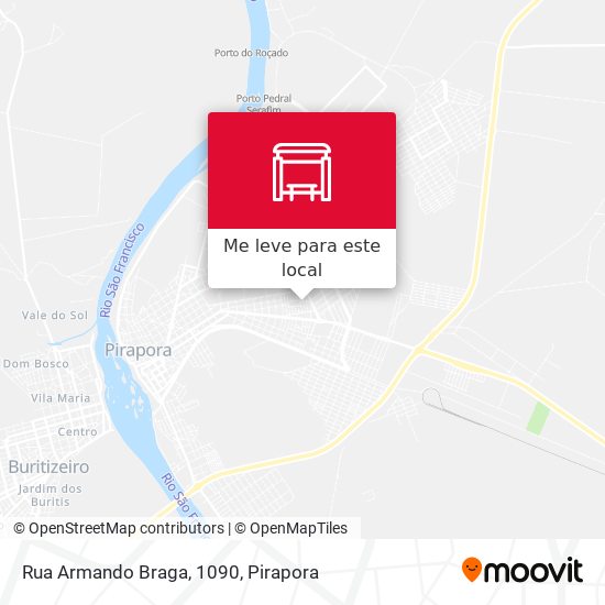 Rua Armando Braga, 1090 mapa