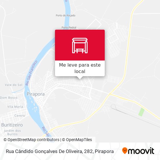 Rua Cândido Gonçalves De Oliveira, 282 mapa