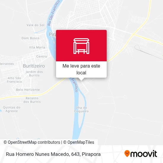Rua Homero Nunes Macedo, 643 mapa
