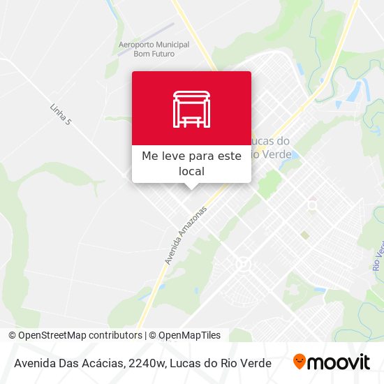 Avenida Das Acácias, 2240w mapa