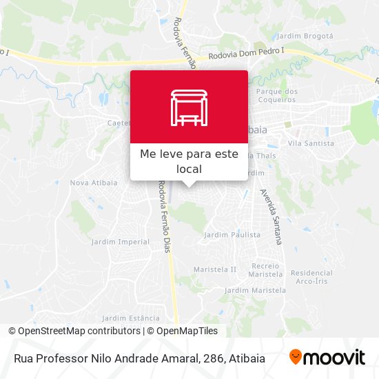 Rua Professor Nilo Andrade Amaral, 286 mapa