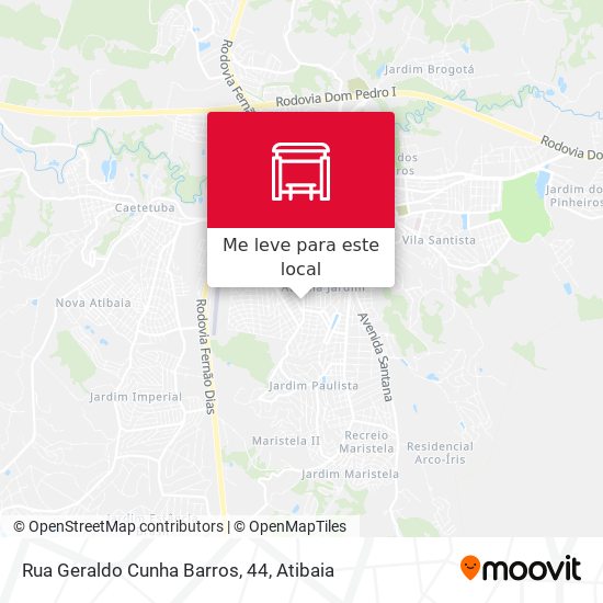 Rua Geraldo Cunha Barros, 44 mapa