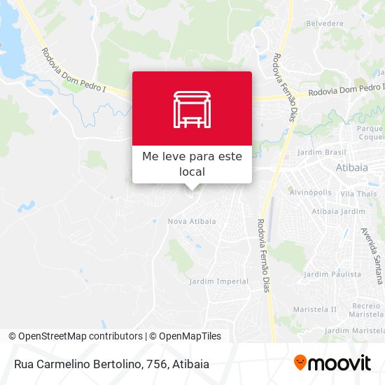 Rua Carmelino Bertolino, 756 mapa