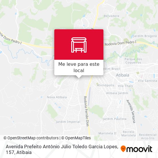 Avenida Prefeito Antônio Júlio Toledo Garcia Lopes, 157 mapa