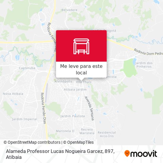 Alameda Professor Lucas Nogueira Garcez, 897 mapa