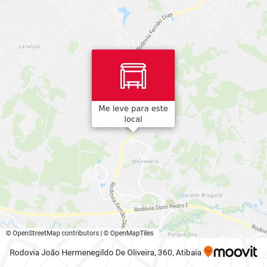 Rodovia João Hermenegildo De Oliveira, 360 mapa