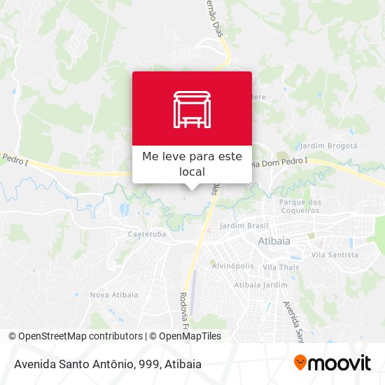 Avenida Santo Antônio, 999 mapa
