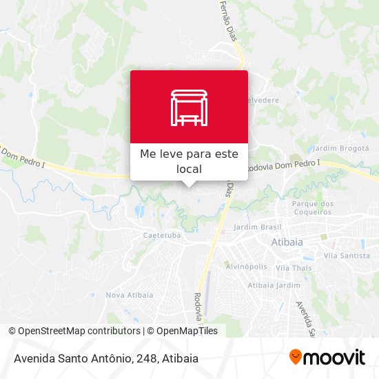 Avenida Santo Antônio, 248 mapa
