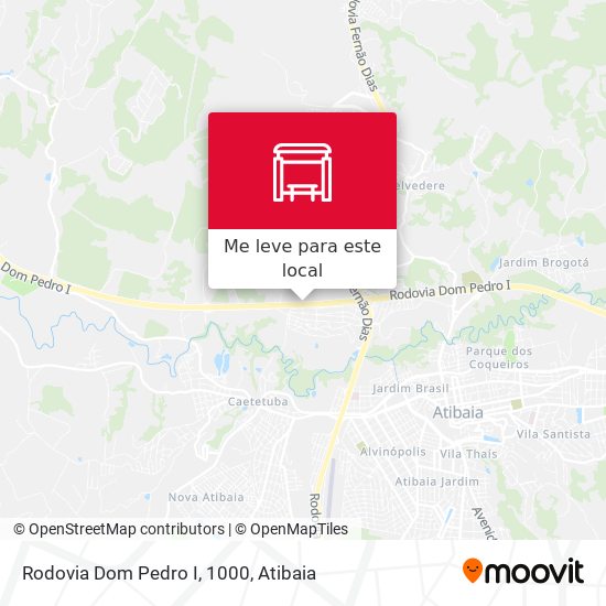 Rodovia Dom Pedro I, 1000 mapa