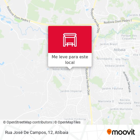 Rua José De Campos, 12 mapa