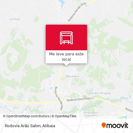 Rodovia Arão Sahm mapa