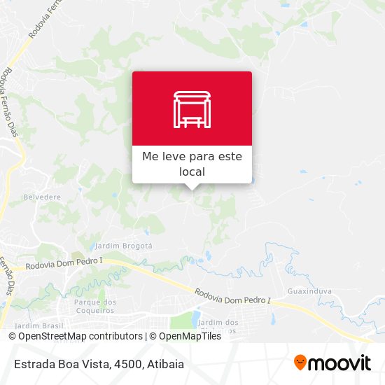 Estrada Boa Vista, 4500 mapa