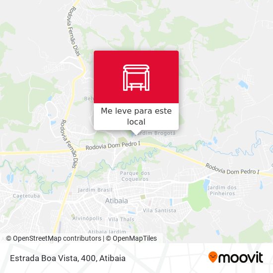 Estrada Boa Vista, 400 mapa