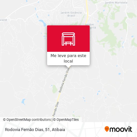 Rodovia Fernão Dias, 51 mapa