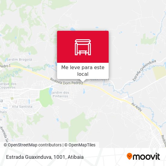 Estrada Guaxinduva, 1001 mapa