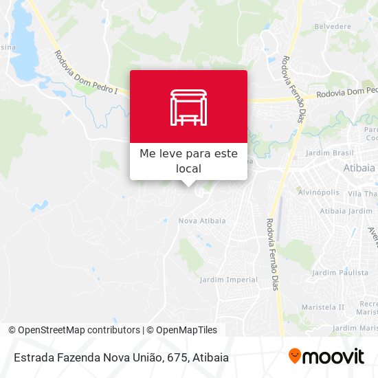 Estrada Fazenda Nova União, 675 mapa