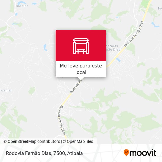 Rodovia Fernão Dias, 7500 mapa