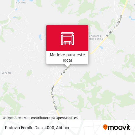 Rodovia Fernão Dias, 4000 mapa