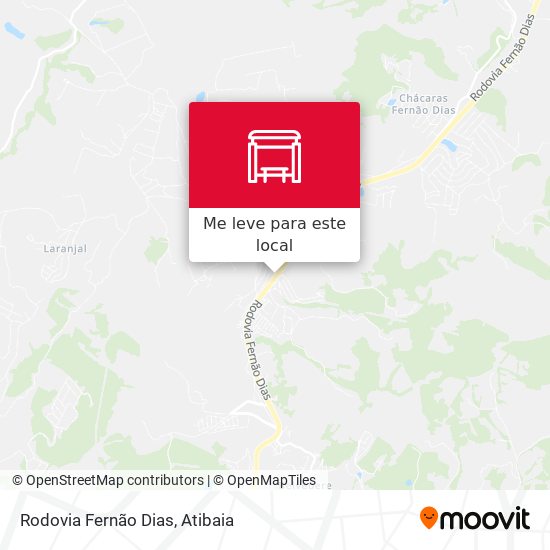 Rodovia Fernão Dias mapa