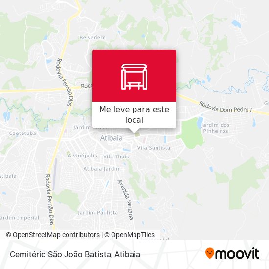 Cemitério São João Batista mapa