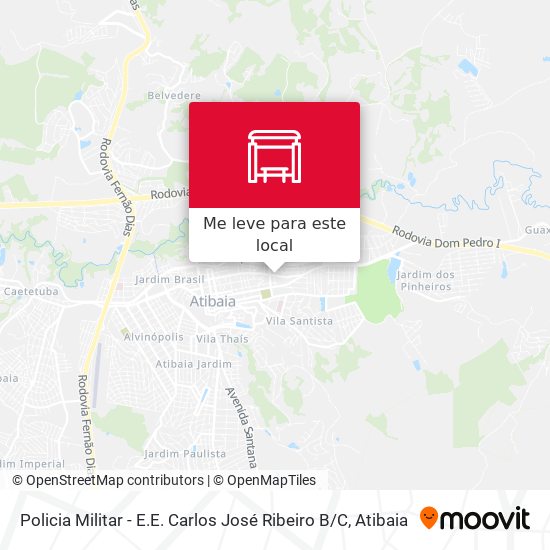 Policia Militar - E.E. Carlos José Ribeiro B / C mapa