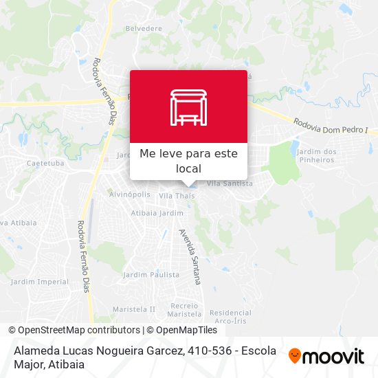 Alameda Lucas Nogueira Garcez, 410-536 - Escola Major mapa