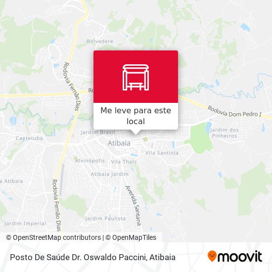 Posto De Saúde Dr. Oswaldo Paccini mapa