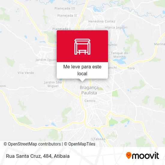 Rua Santa Cruz, 484 mapa