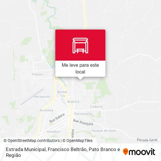 Estrada Municipal mapa