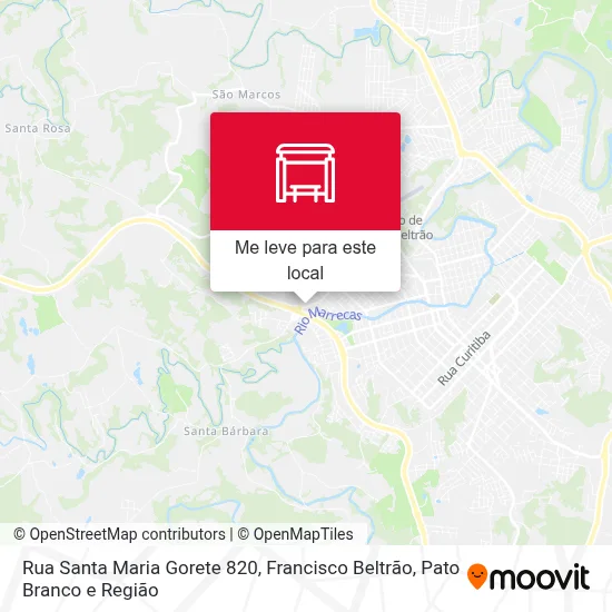 Rua Santa Maria Gorete 820 mapa