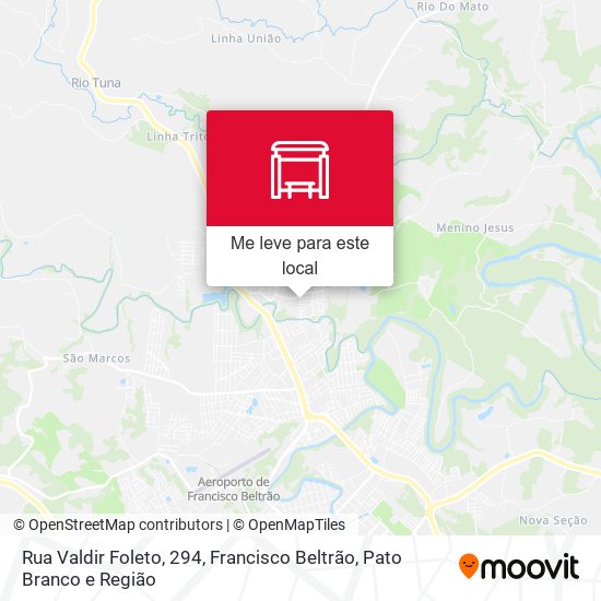 Rua Valdir Foleto, 294 mapa