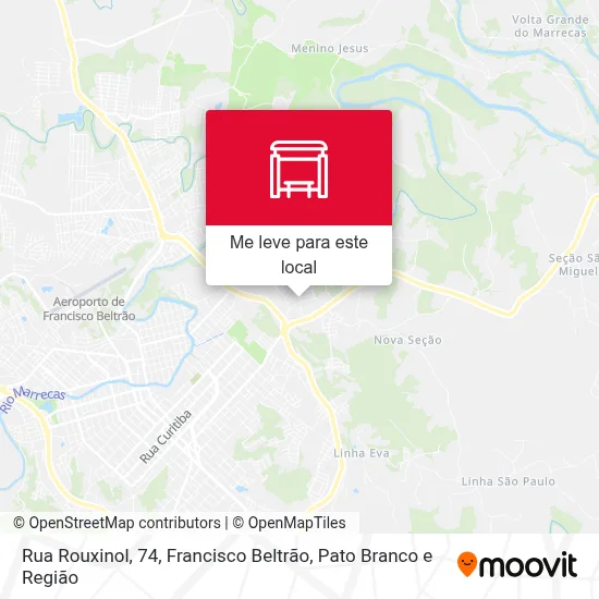 Rua Rouxinol, 74 mapa