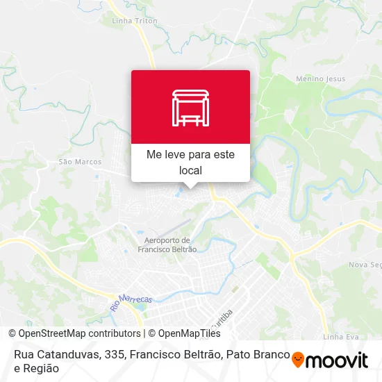 Rua Catanduvas, 335 mapa