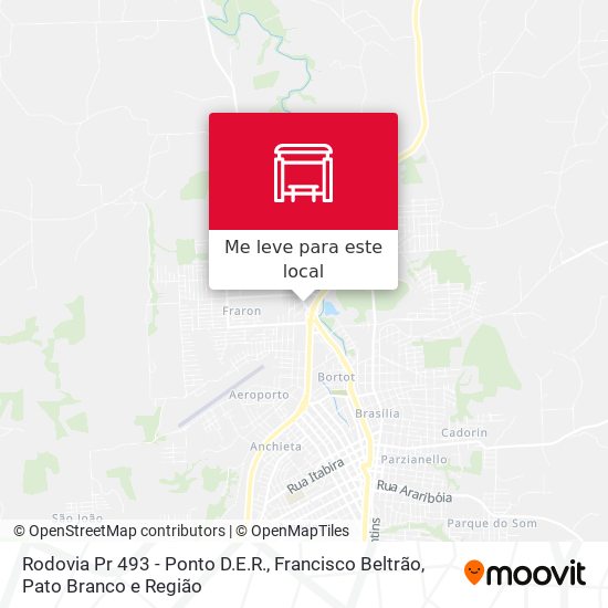 Rodovia Pr 493 - Ponto D.E.R. mapa