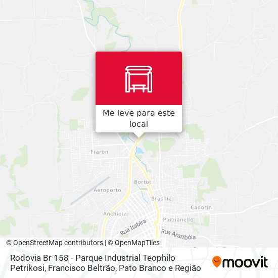 Rodovia Br 158 - Parque Industrial Teophilo Petrikosi mapa