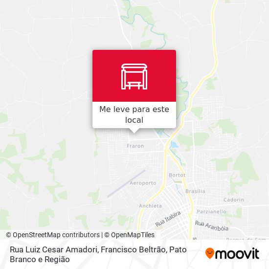 Rua Luiz Cesar Amadori mapa