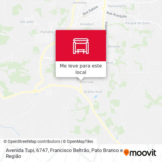 Avenida Tupi, 6747 mapa