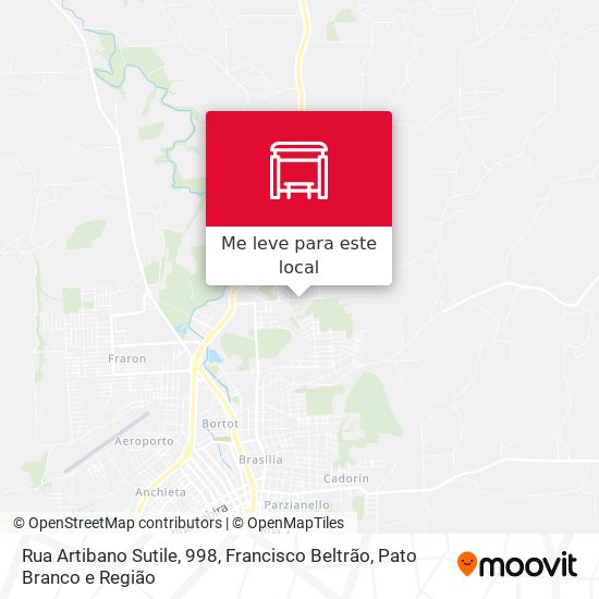 Rua Artibano Sutile, 998 mapa