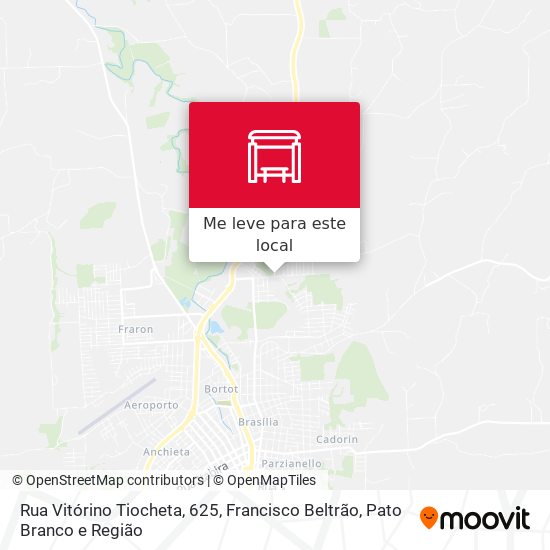 Rua Vitórino Tiocheta, 625 mapa