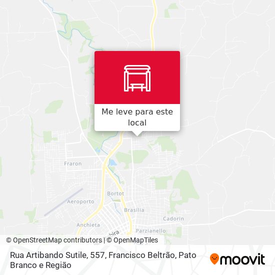 Rua Artibando Sutile, 557 mapa