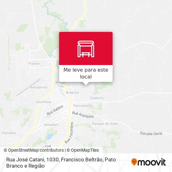 Rua José Catani, 1030 mapa