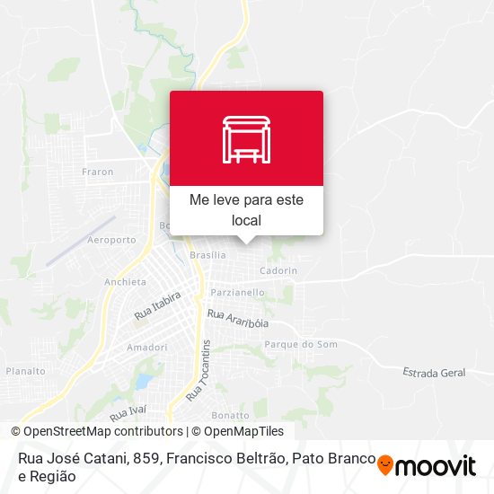 Rua José Catani, 859 mapa