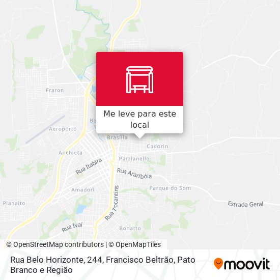 Rua Belo Horizonte, 244 mapa
