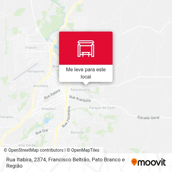 Rua Itabira, 2374 mapa