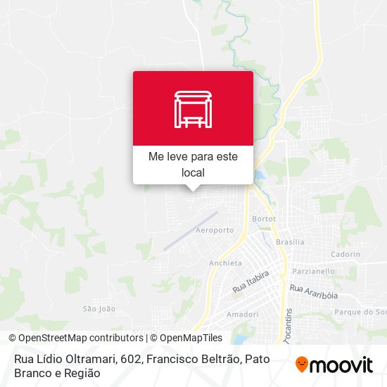 Rua Lídio Oltramari, 602 mapa