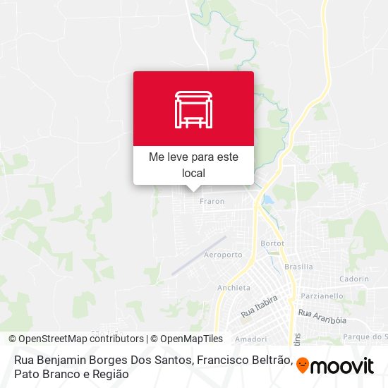 Rua Benjamin Borges Dos Santos mapa